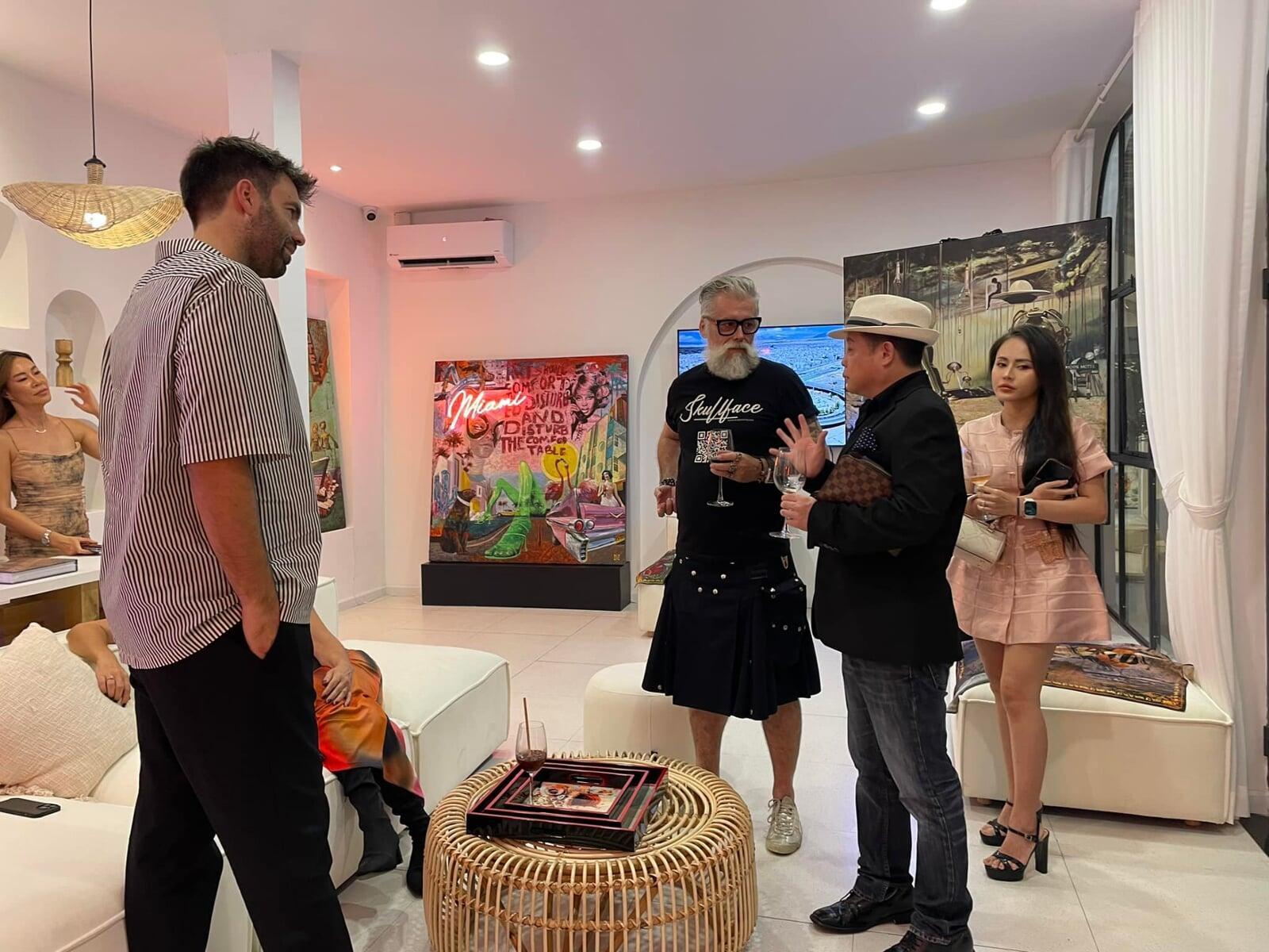 Oil Painting Pop Cultures Asia by Jerome Peschard Aka Skullface JP arts