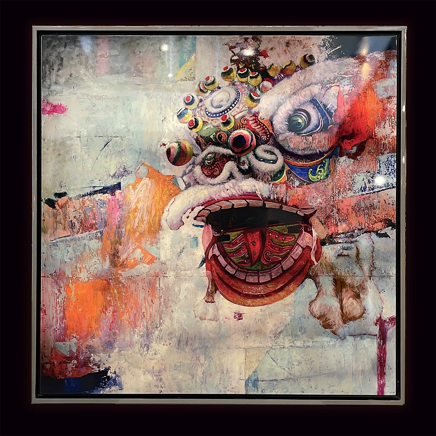 Oil Painting Pop Cultures Asia by Jerome Peschard Aka Skullface JP arts