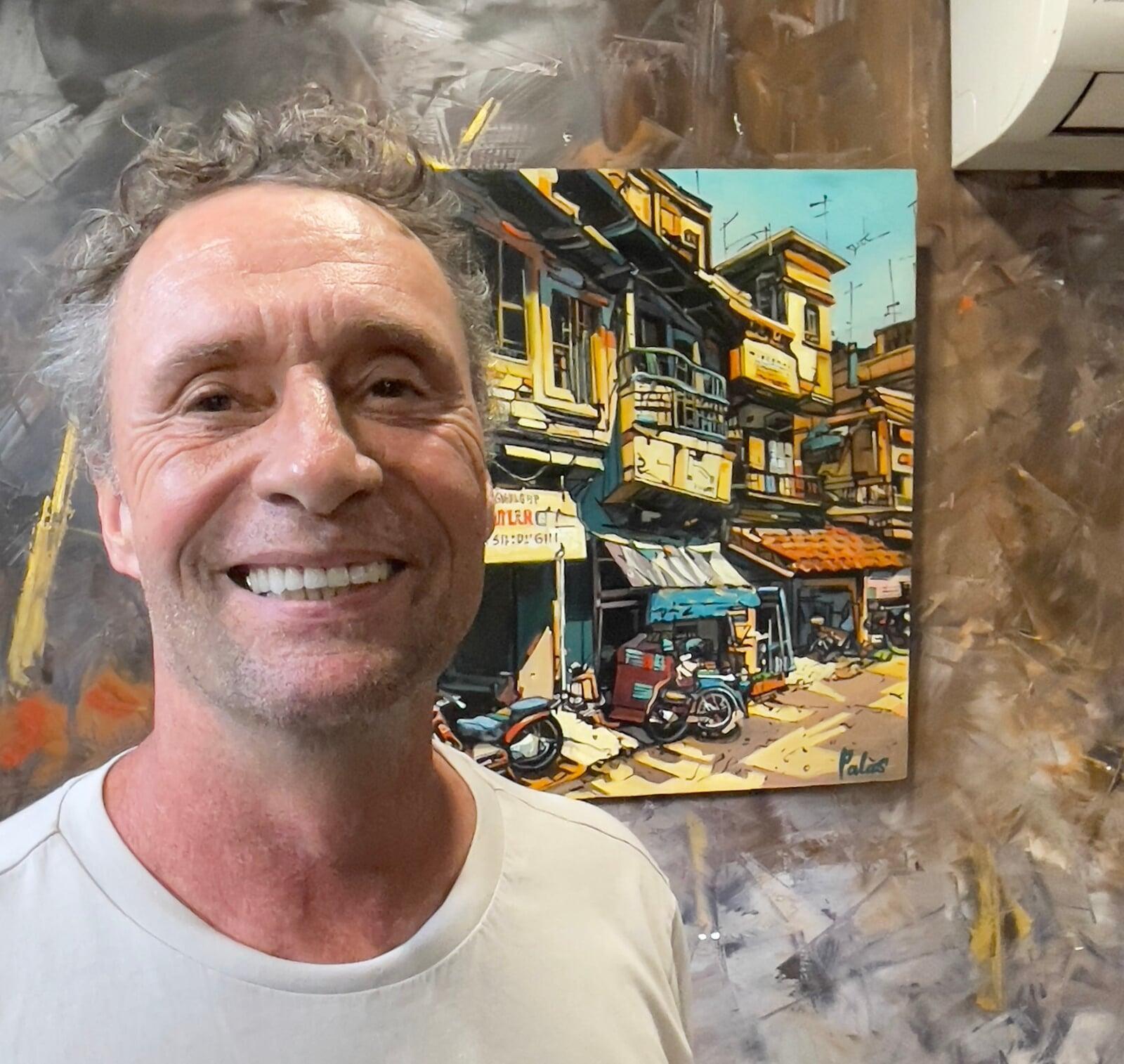 Oil Painting Pop Cultures Asia by Jerome Peschard Aka Skullface JP arts