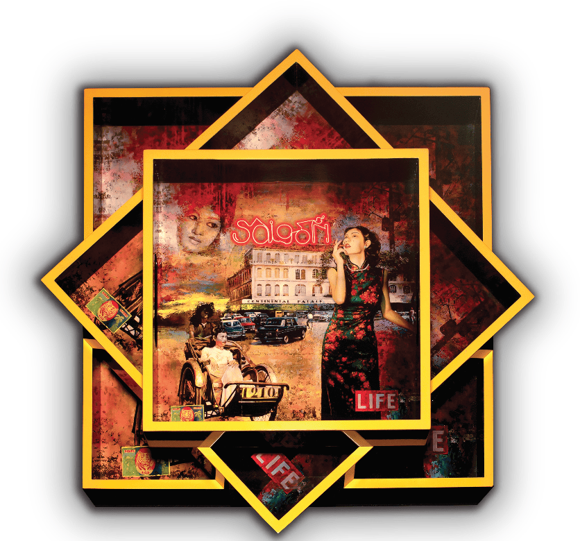 Oil Painting Pop Cultures Asia by Jerome Peschard Aka Skullface JP arts