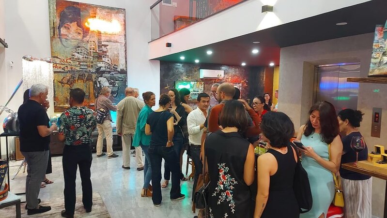 Oil Painting Pop Cultures Asia by Jerome Peschard Aka Skullface JP arts