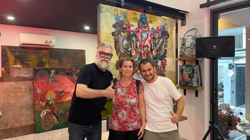 Oil Painting Pop Cultures Asia by Jerome Peschard Aka Skullface JP arts