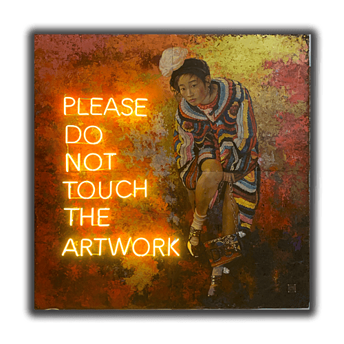 Oil Painting Pop Cultures Asia by Jerome Peschard Aka Skullface JP arts