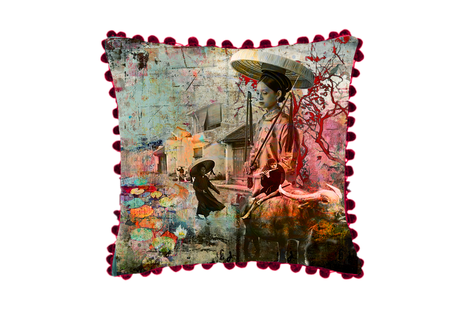 Oil Painting Pop Cultures Asia by Jerome Peschard Aka Skullface JP arts
